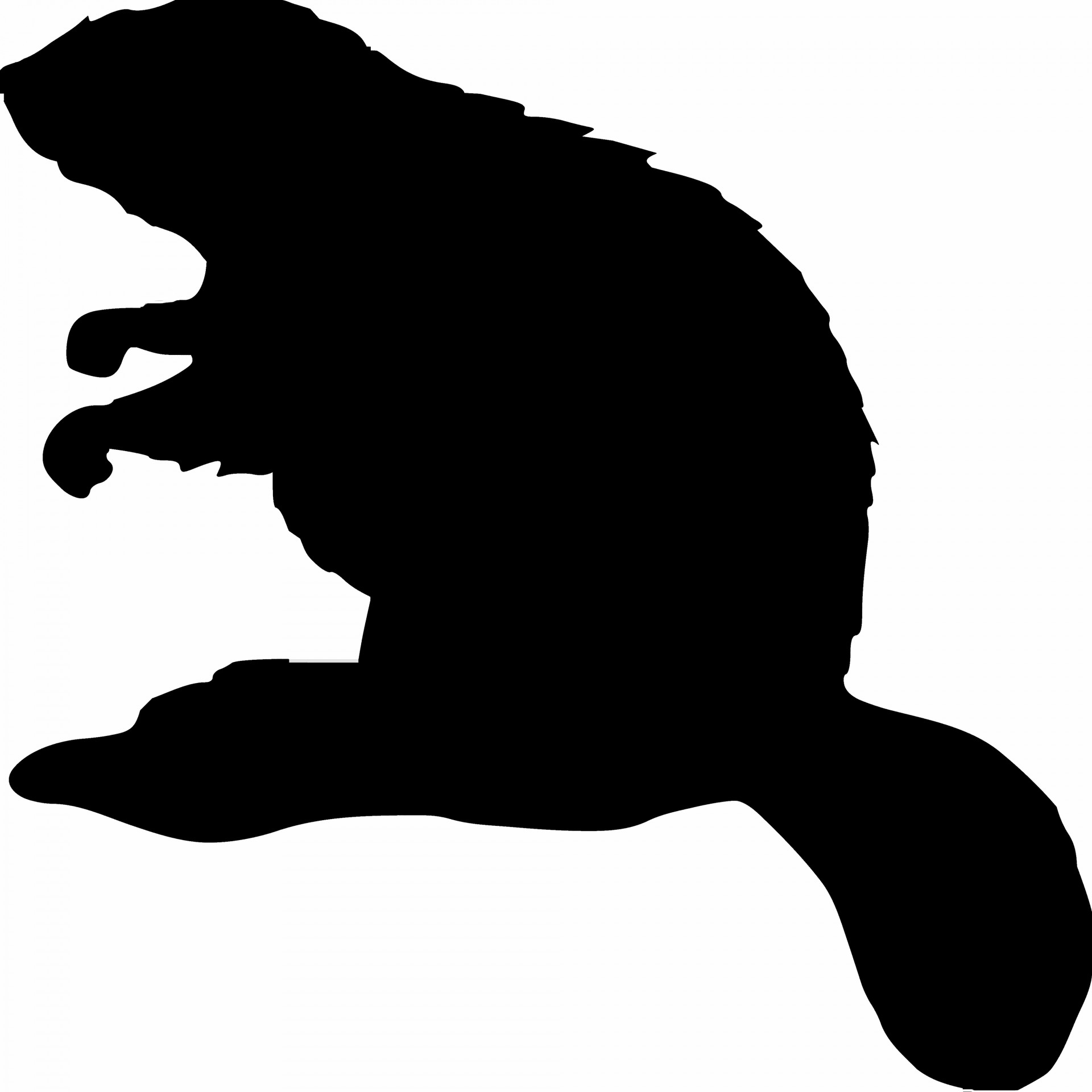 1920x1920 Beaver Silhouette Free Stock Photo
