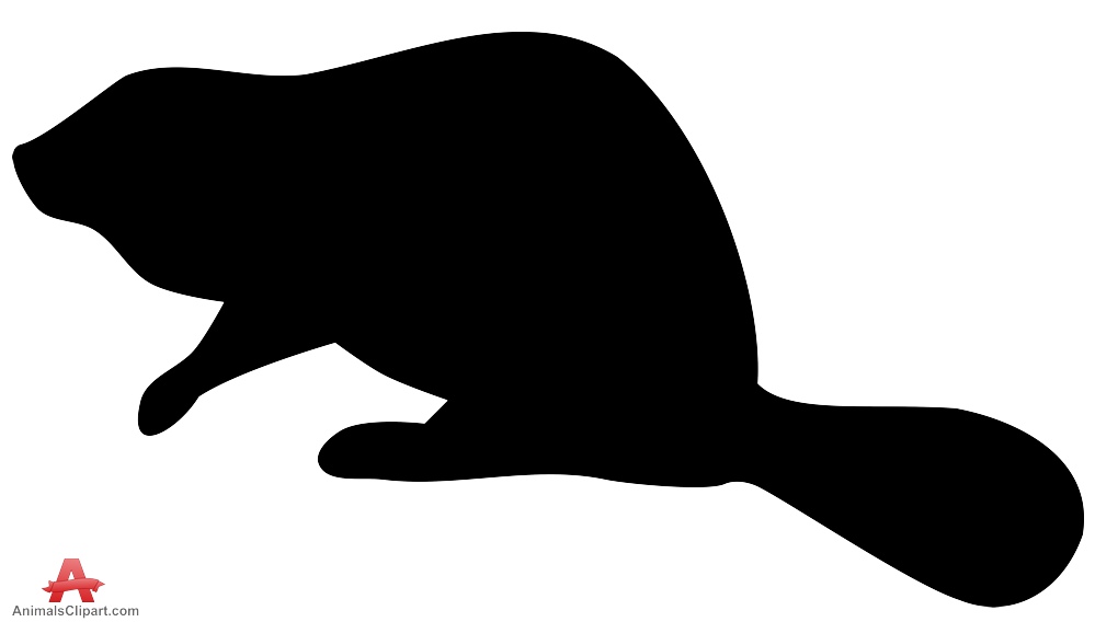 999x568 Beaver Silhouette Free Clipart Design Download
