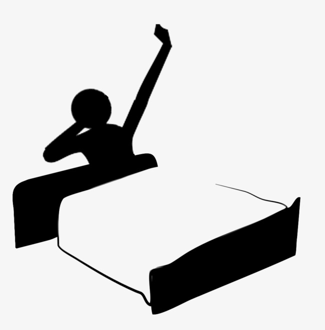 650x660 Wake Up Silhouette, Silhouette, Bed Silhouette Png And Psd File
