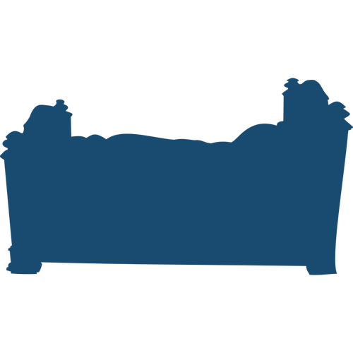 500x500 Wooden Bed Silhouette Vector Image Public Domain Vectors