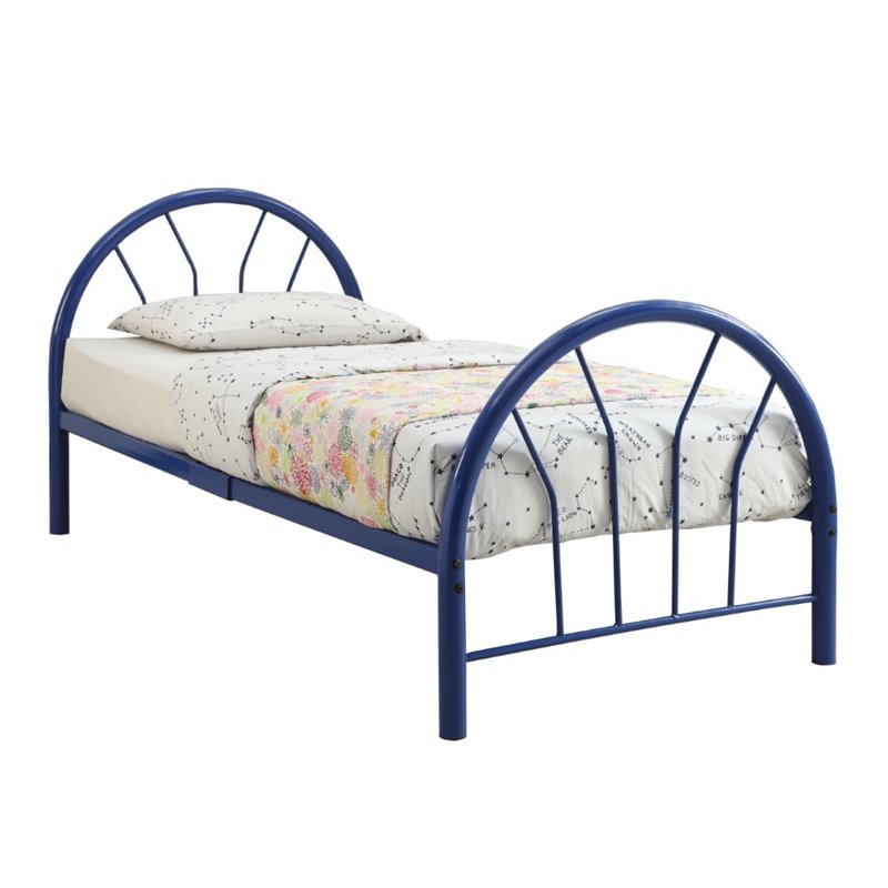 800x800 Acme Furniture Silhouette Twin Bed In Blue