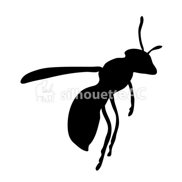 750x750 Free Silhouette Vector Bee, Asianigakubi, Up