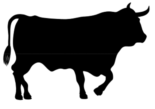 505x355 Cattle Drive Silhouette With Two Cowboys