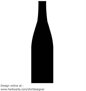 335x355 Bottle Silhouette Clipart