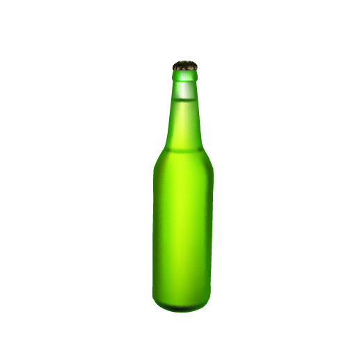500x500 Free Beer Bottle Vector Silhouette