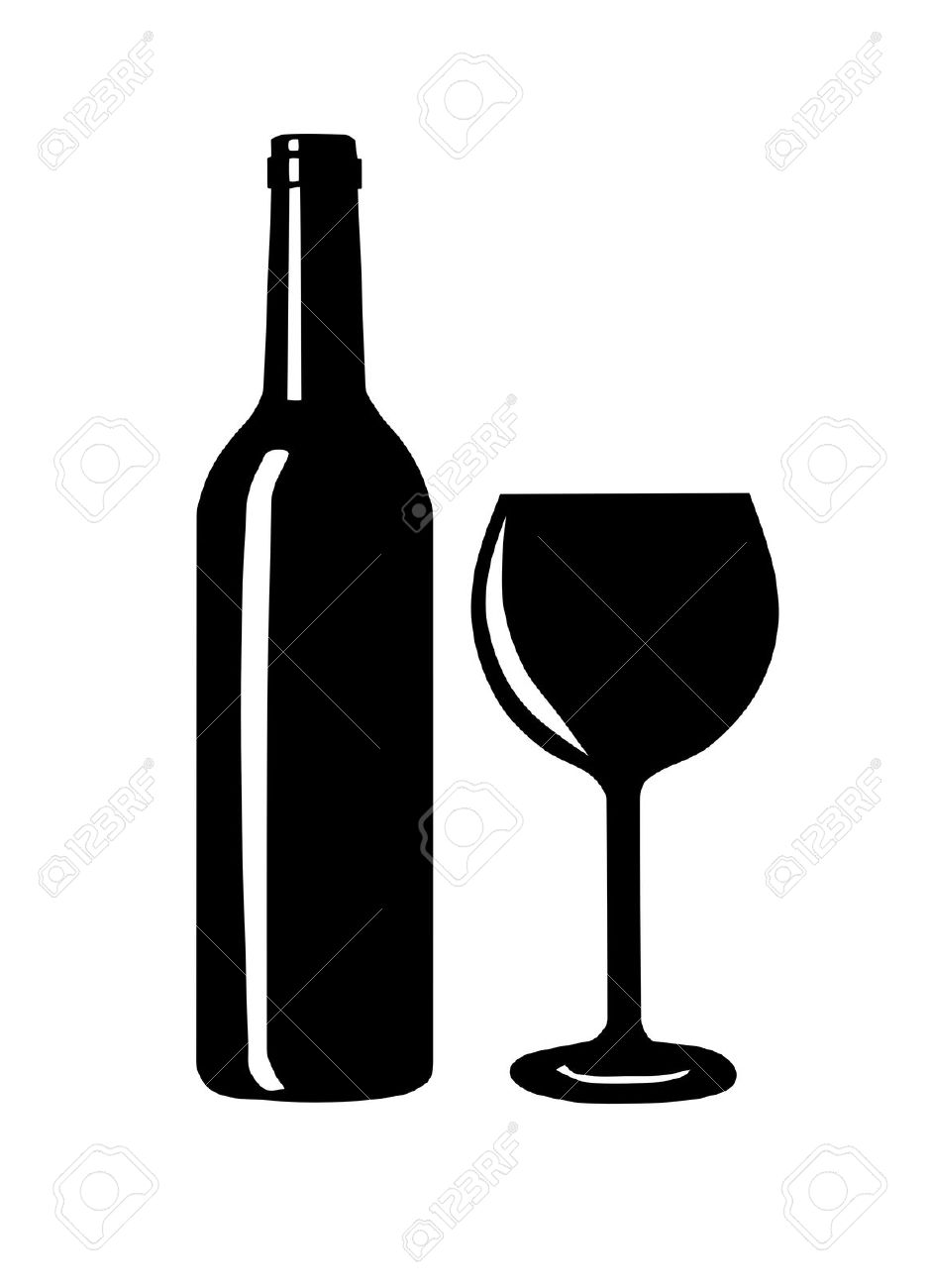 940x1300 Wine Bottle Silhouette Clipart Collection