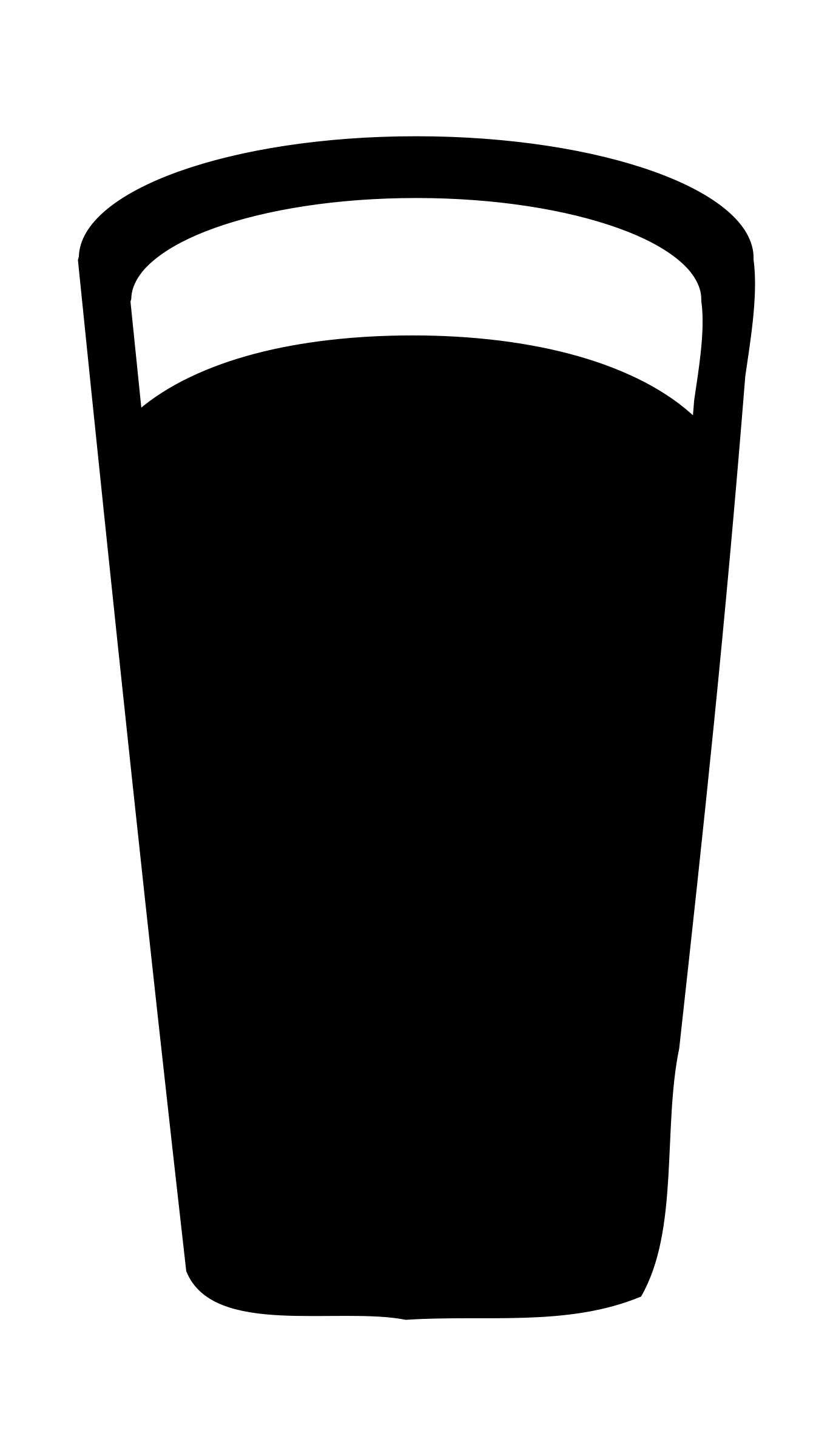 1373x2400 Pint Of Beer Clipart Black And White