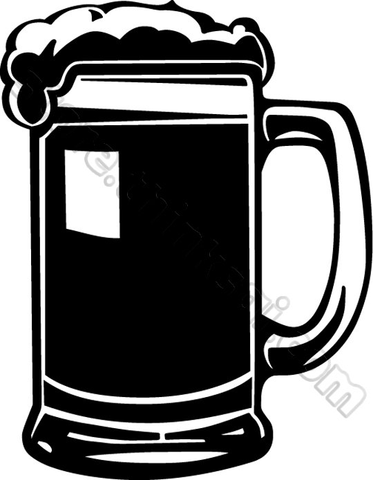540x694 Beer Silhouette Clipart