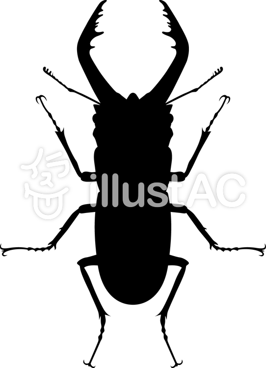 542x750 Free Cliparts Silhouette, Stag Beetle