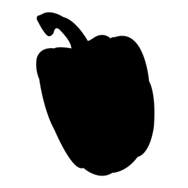 270x270 Pepper Silhouette Stencil Free Stencil Gallery