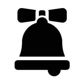 283x283 Christmas Bell Silhouette Silhouette Of Christmas Bell