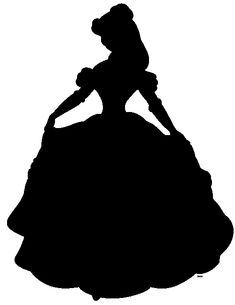 235x305 Princess Belle Silhouette Clipart