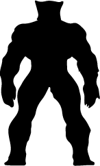 146x242 Beast Silhouette Clipart