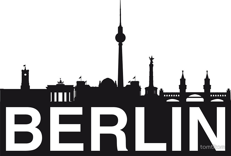 800x542 Berlin Skyline Stickers By Tomtitom Redbubble