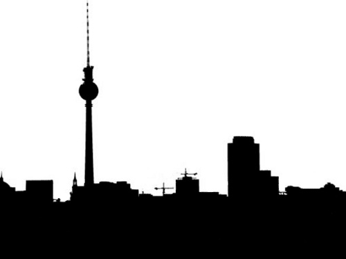 500x375 Berlin Skyline Simple Illustration Of The City's Skyline.