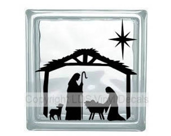 340x270 Nativity Vinyl Decal Etsy