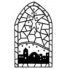228x228 Bethlehem Silhouettes Rubber Stamp Set