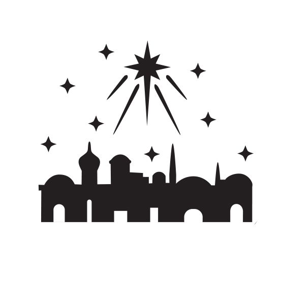 557x556 Image Result For Bethlehem In Silhouette Christmas