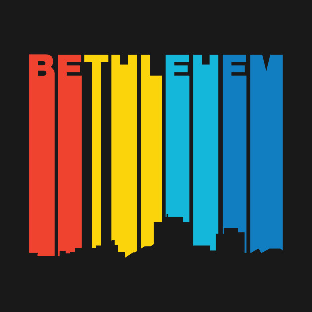 630x630 Retro 1970's Style Bethlehem Pennsylvania Skyline