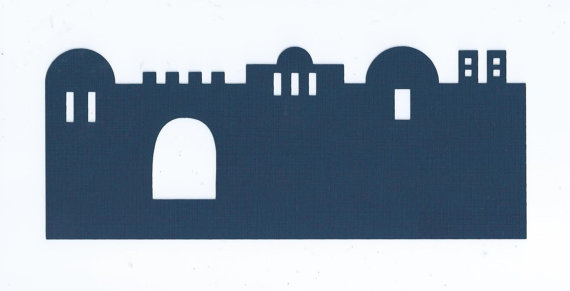 570x291 Bethlehem City Silhouettes Set Of Three By Hilemanhouse On Etsy