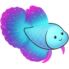 220x220 Blue And Purple Fish Diy Fish, Betta And Clip Art