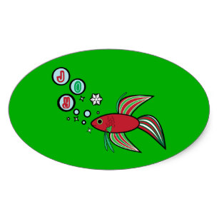 307x307 Red Betta Fish Stickers Zazzle