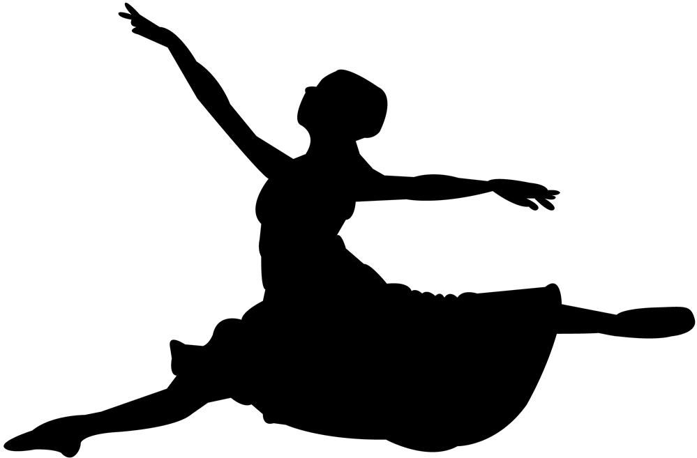 999x657 Leaping Dancer Silhouette
