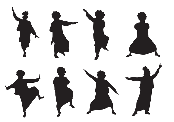 700x490 Bhangra Silhouette Vector