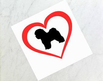 340x270 Bichon Frise Decal Etsy