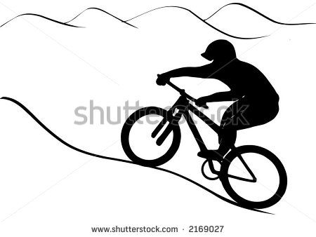 450x338 Mountain Bike Rider Clip Art
