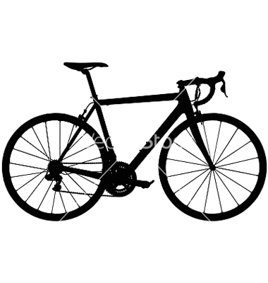 380x400 Road Bike Silhouette Clipart