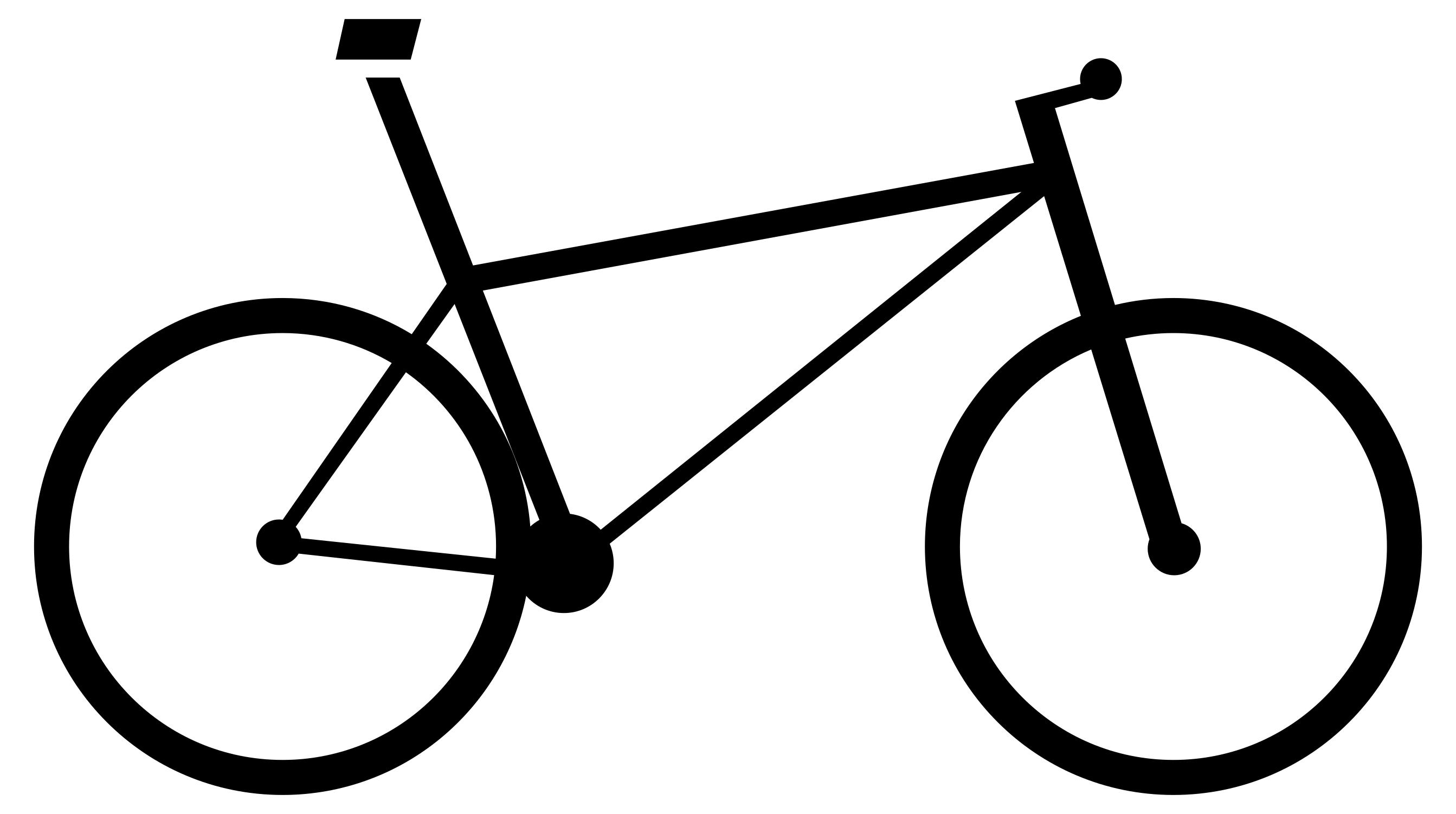 2686x1502 Bicycle Icon Silhouette Clipart