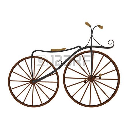 450x422 Retro Bicycle. Illustration Vector