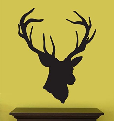 466x496 Vinyl Wall Art Decal Sticker Deer Head Statue