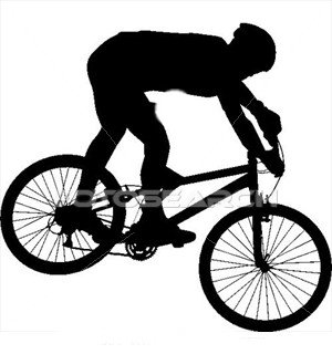 300x320 Mountain Biking Clipart