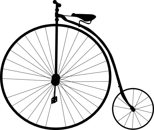 600x508 Bicycle Silhouette Clipart