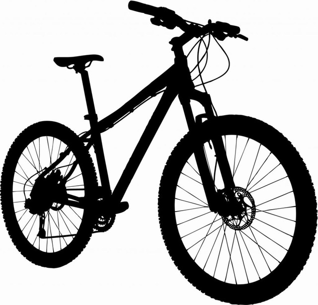 640x614 New Fasion Bike Wall Sticker Big Mountain Bike Silhouette Mural