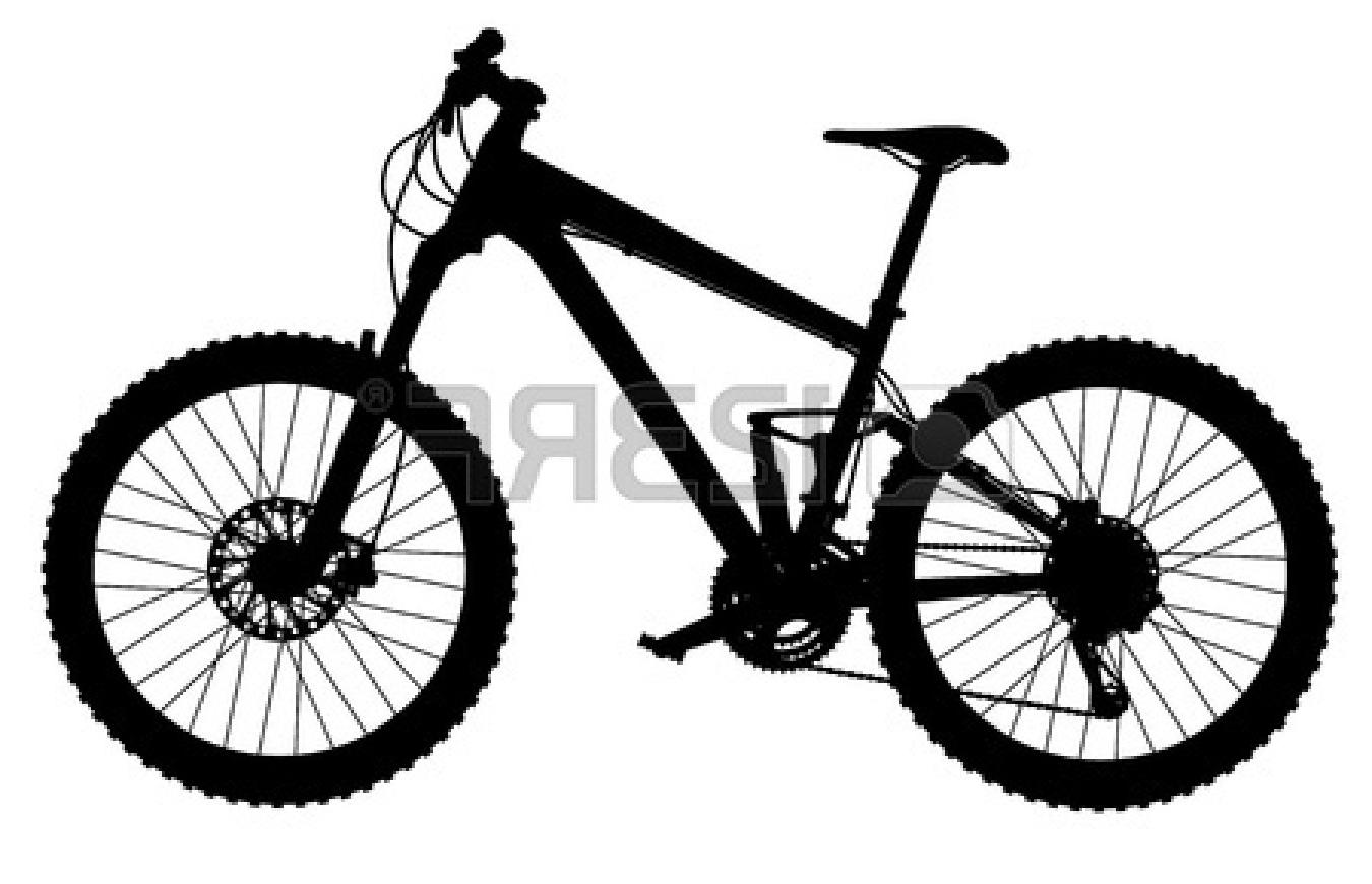 1350x870 Best Free Mountain Bike Clipart Silhouette Image