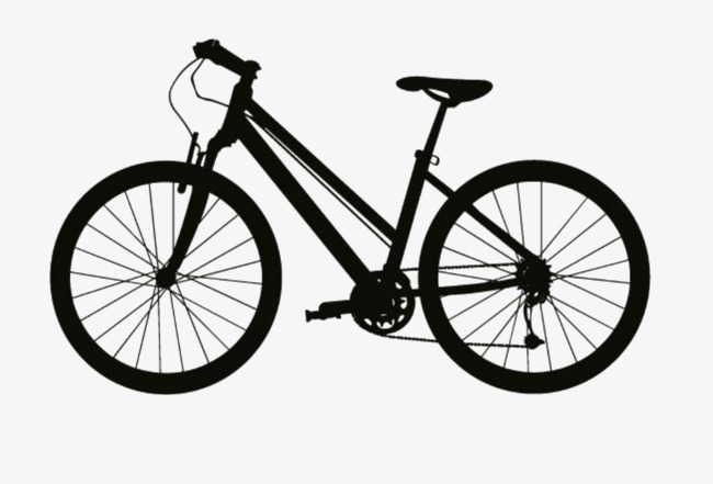 650x441 Bike Silhouette, Bicycle, Black, Silhouette Png Image And Clipart