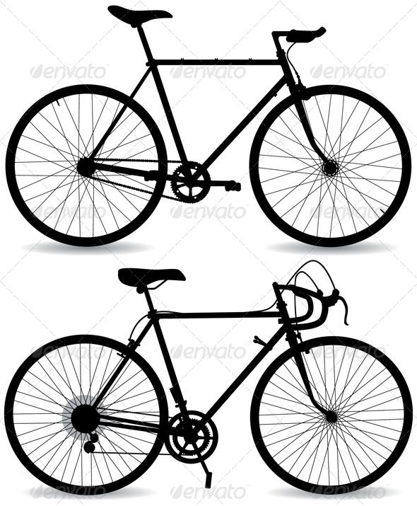 590x715 Bike Silhouettes Vector File, Vector Graphics And Infographics