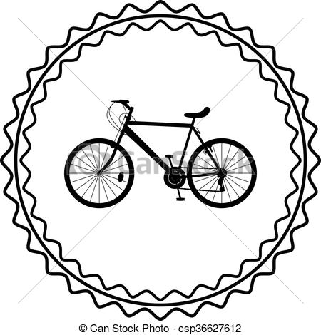 450x470 Bike Silhouette Vector Vector Clip Art