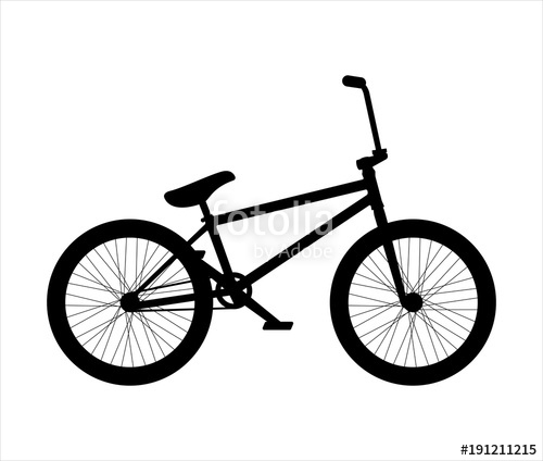 500x424 Bmx Bike Silhouette Stock Image And Royalty Free Vector Files