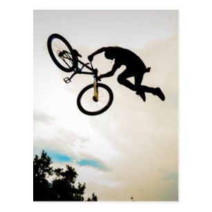 307x307 Silhouette Of Biker Postcards Zazzle