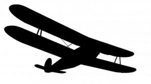 626x350 Biplane Silhouette Clipart Free