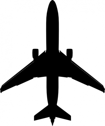 356x425 Boeing Plane Silhouette Clip Art Vector, Free Vector Images