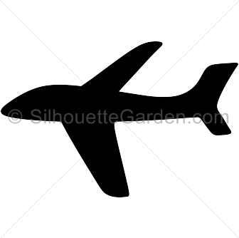 336x334 Clipart Airplane Silhouette Collection