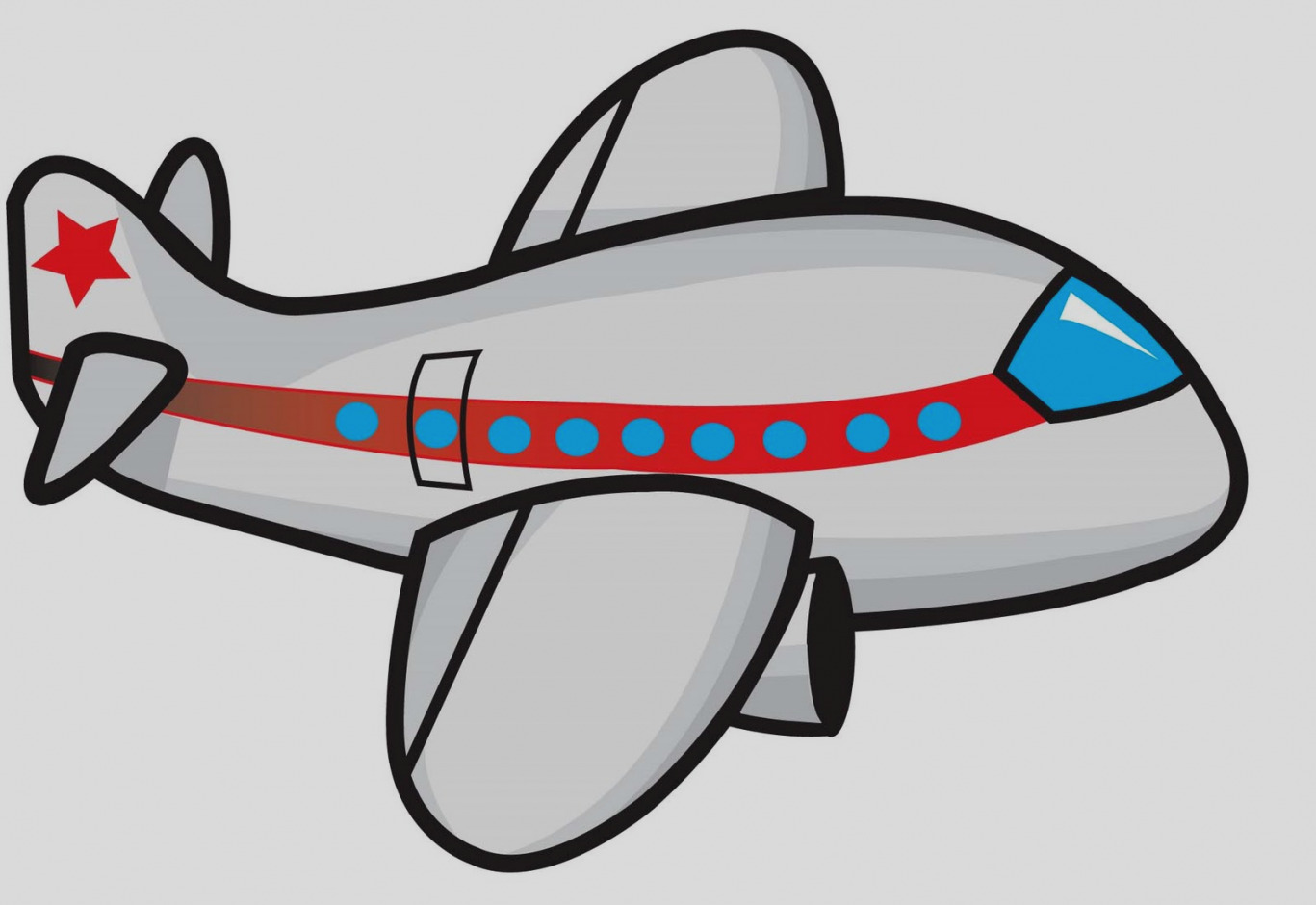 1367x940 Elegant Plane Clip Art Passenger Airplane Silhouette Free