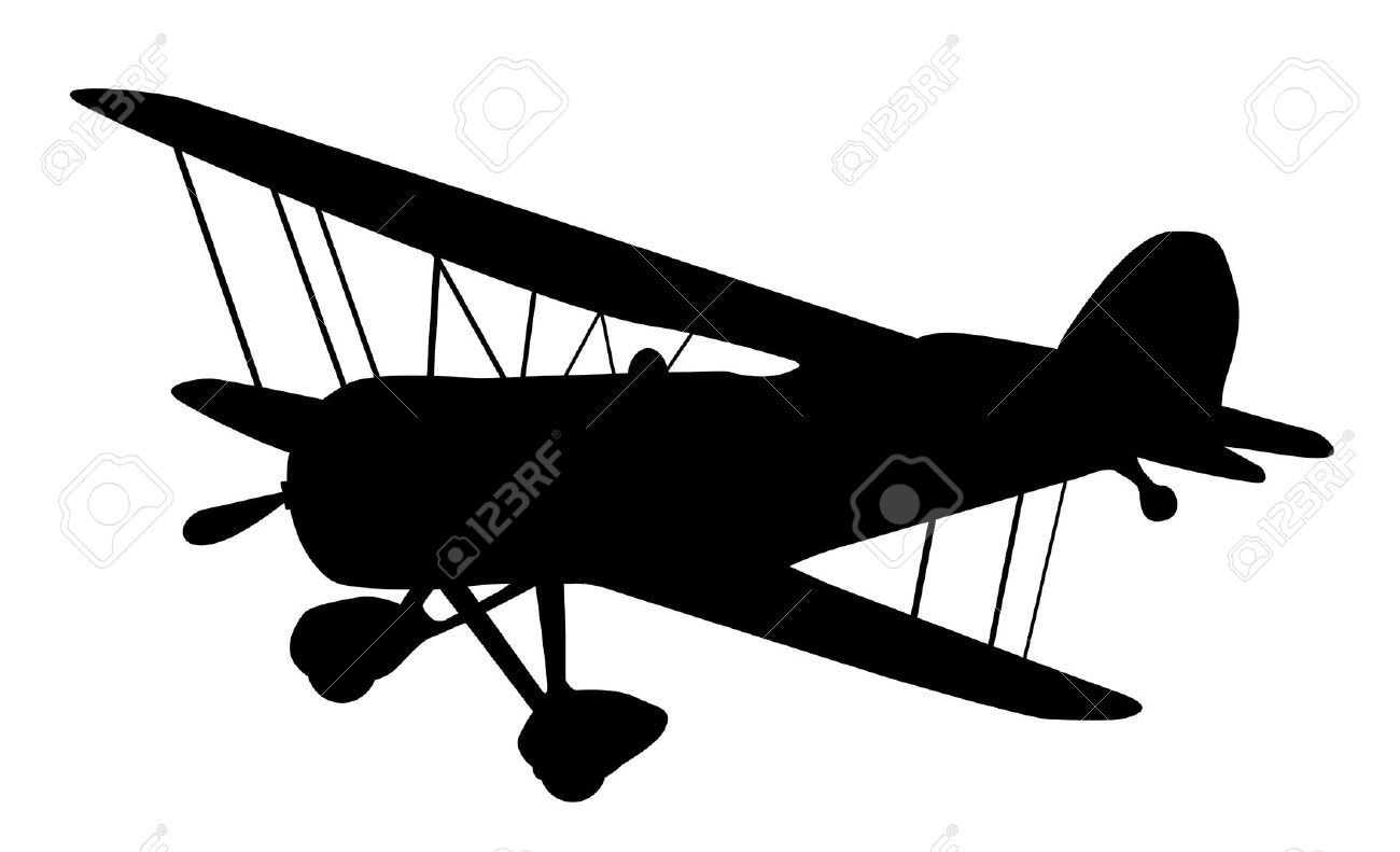 1300x791 Free Clipart Of Silhouette Of Small Airplanes