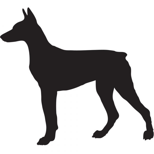 600x600 Dog Silhouette Wooden Shape Baltic Birch Wood