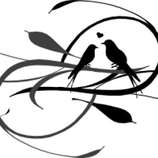 320x320 Love Bird Silhouette Branch Images Birds